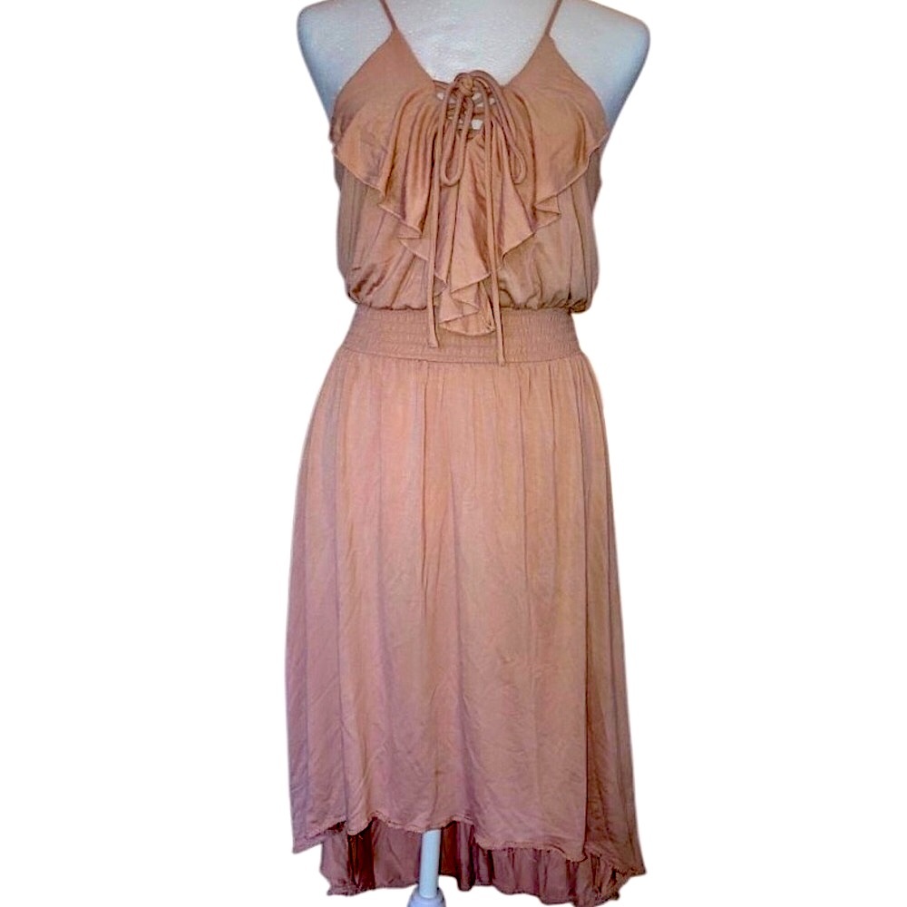 Bailey Blue peach sleeveless dress size Med